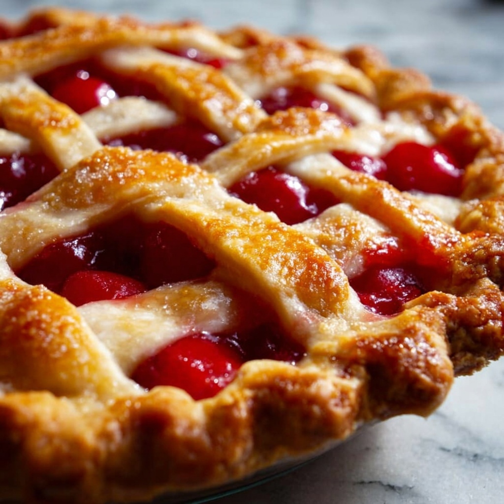 Christmas Cherry Pie Recipe - Recipe Image