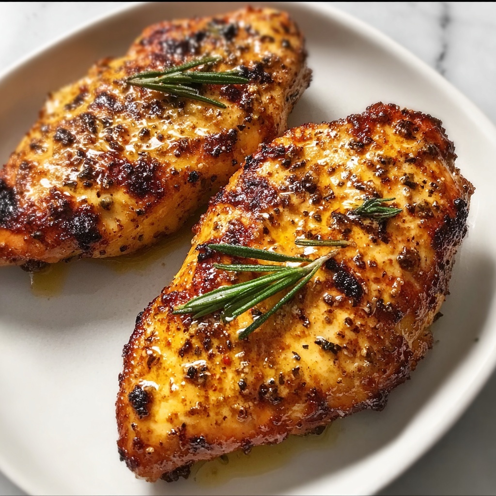Pink Himalayan Salt-Rubbed Chicken Breasts with Lemon and Rosemary Recipe - Recipe Image