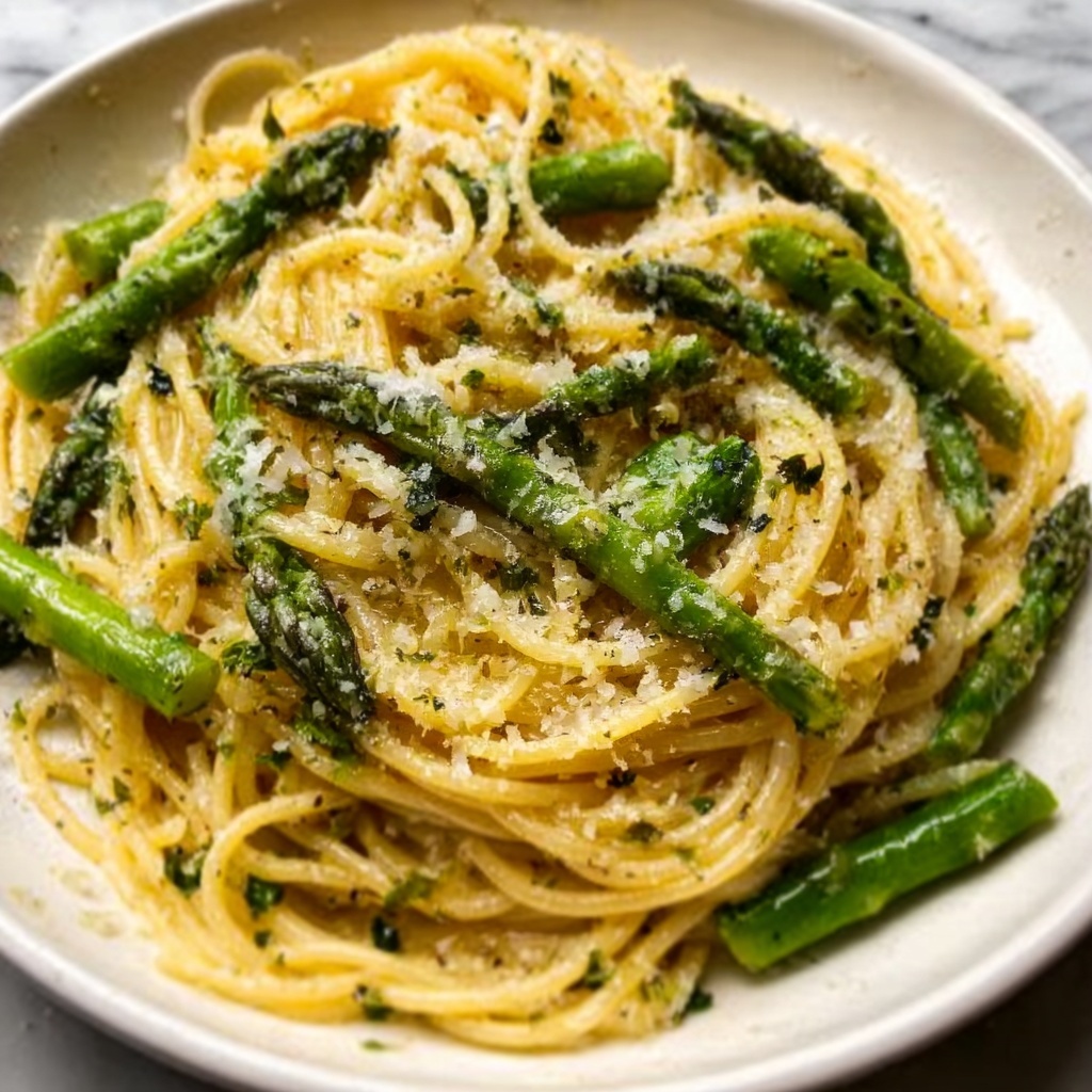 Lemon Asparagus Pasta Recipe - Recipe Image