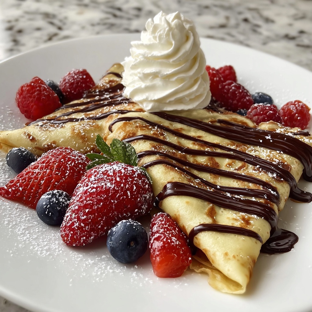 Vegan Chocolate Crepes: 7 Irresistibly Simple Steps Recipe - Recipe Image