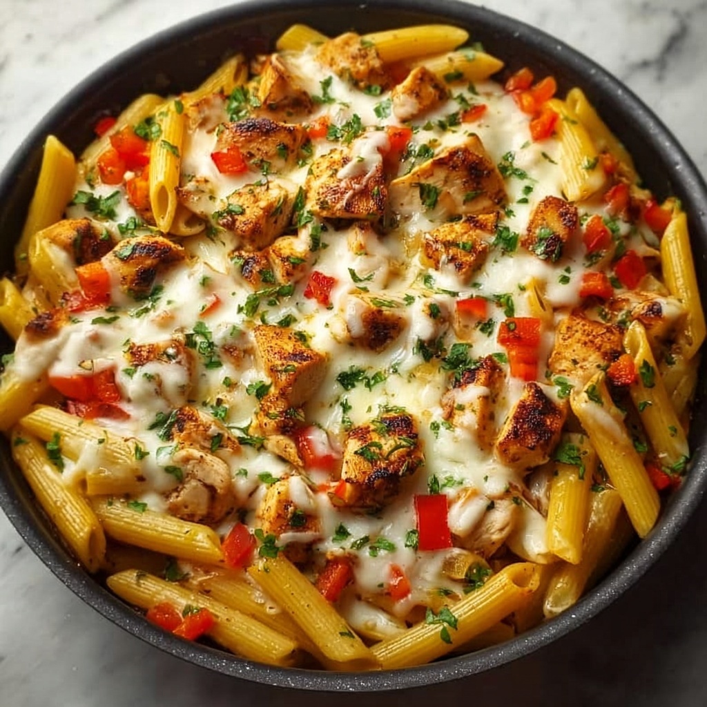 One-Pan Monterey Chicken Pasta Recipe - Recipe Image