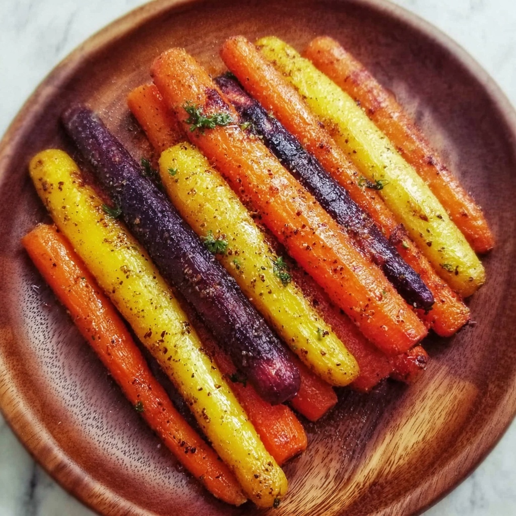 Air Fryer Roasted Carrots with Honey and Garlic Recipe - Recipe Image