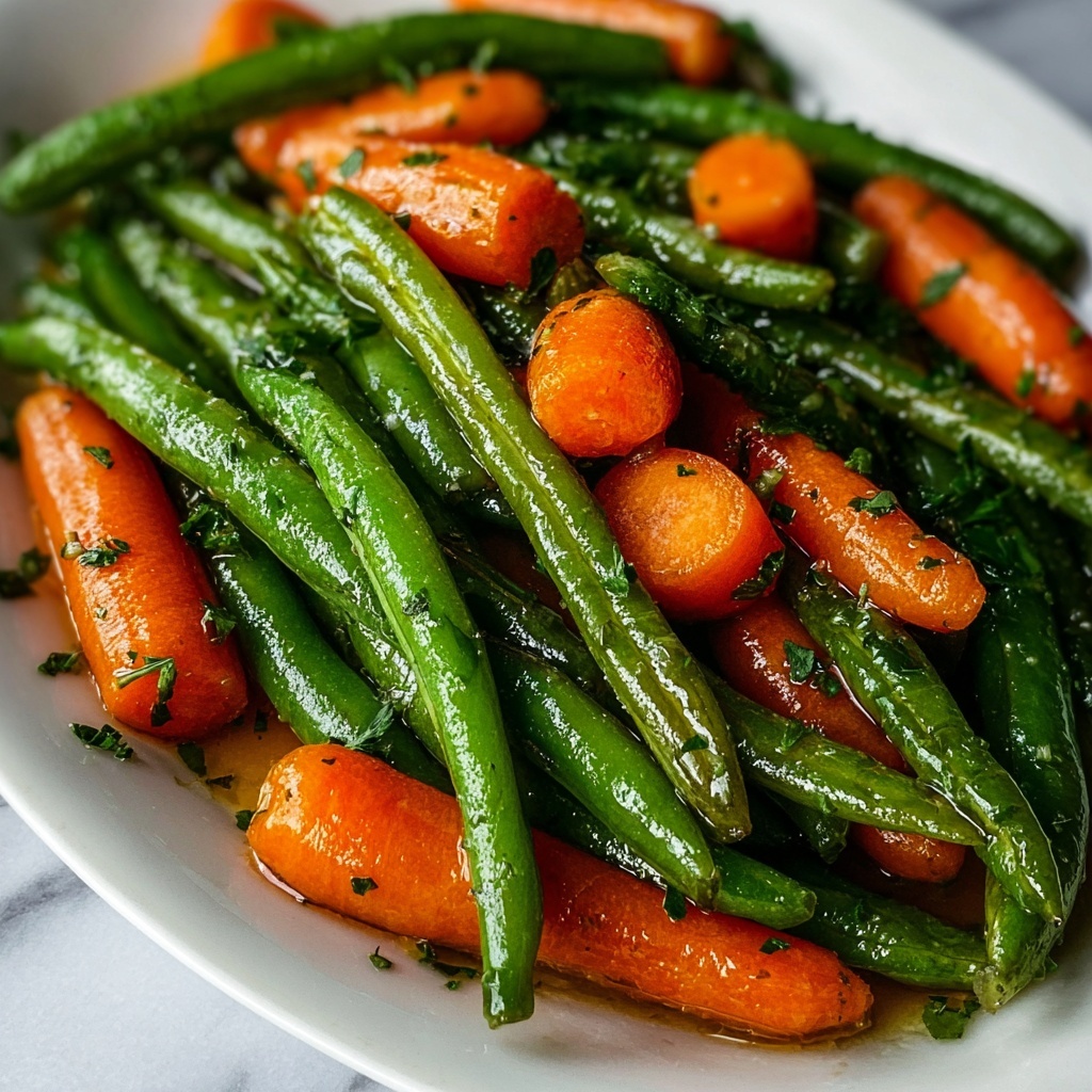 Honey Glazed Carrots & Green Beans for Easy Dinner Recipe - Recipe Image