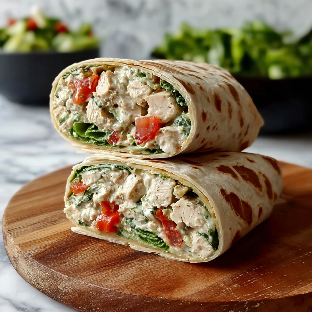 Savory Chicken Salad Wraps for Quick, Healthy Lunch Bliss Recipe - Recipe Image