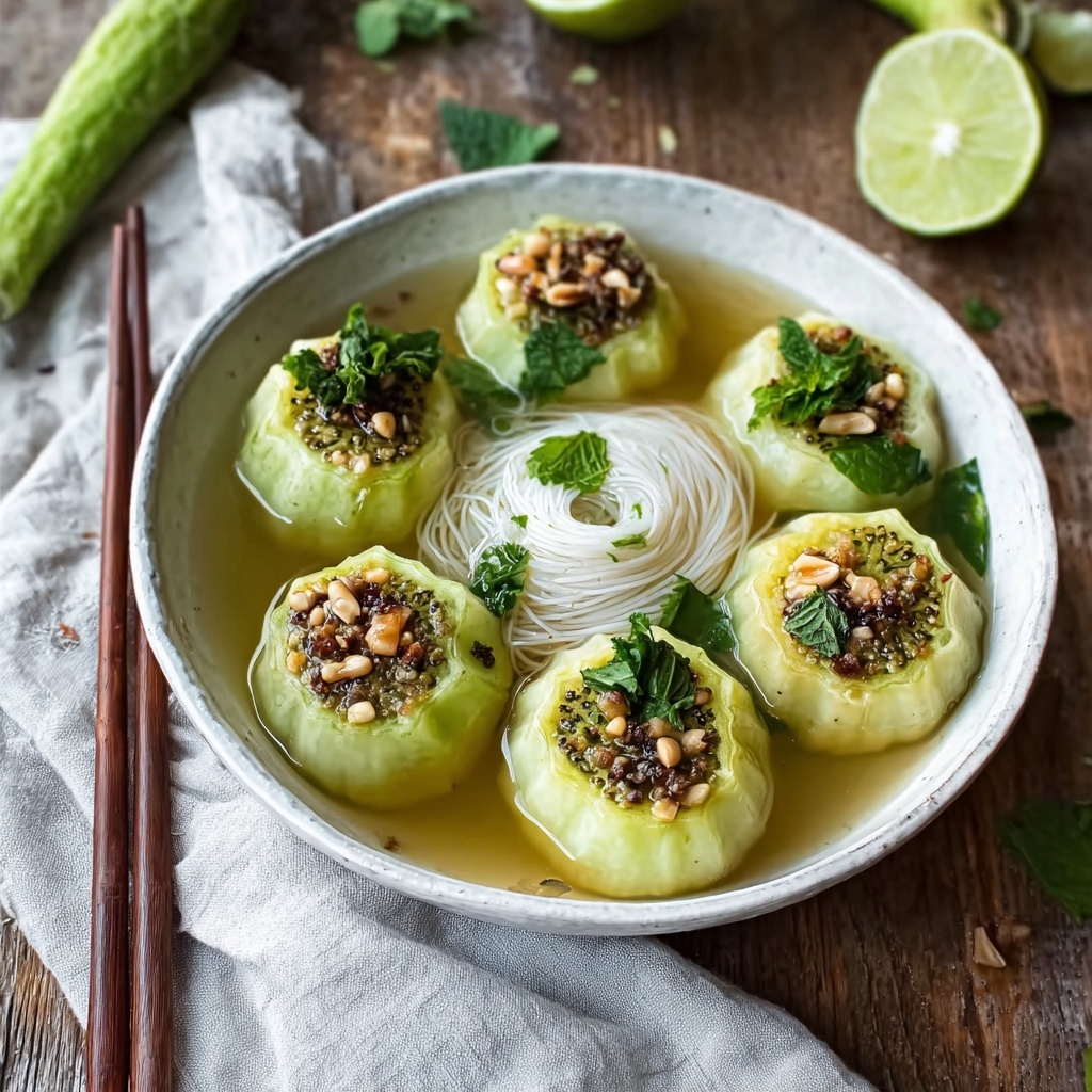 Hearty Vietnamese Bitter Melon Soup for Flavorful Comfort Recipe - Recipe Image