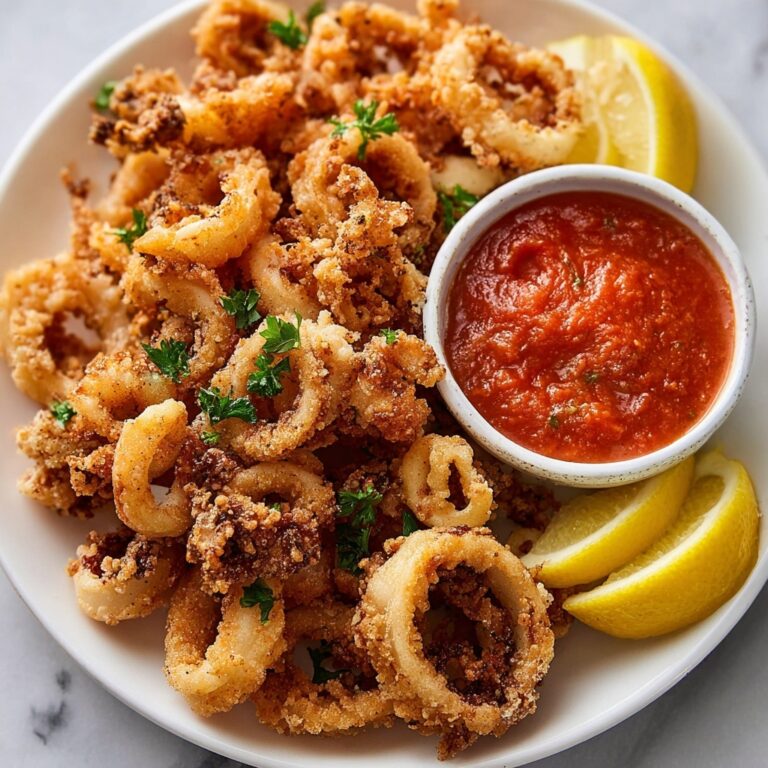Crispy Fried Calamari with Lemon Recipe