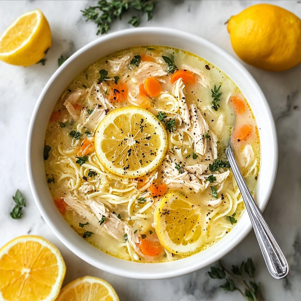 Hearty Greek Lemon Chicken Soup Recipe - Recipe Image