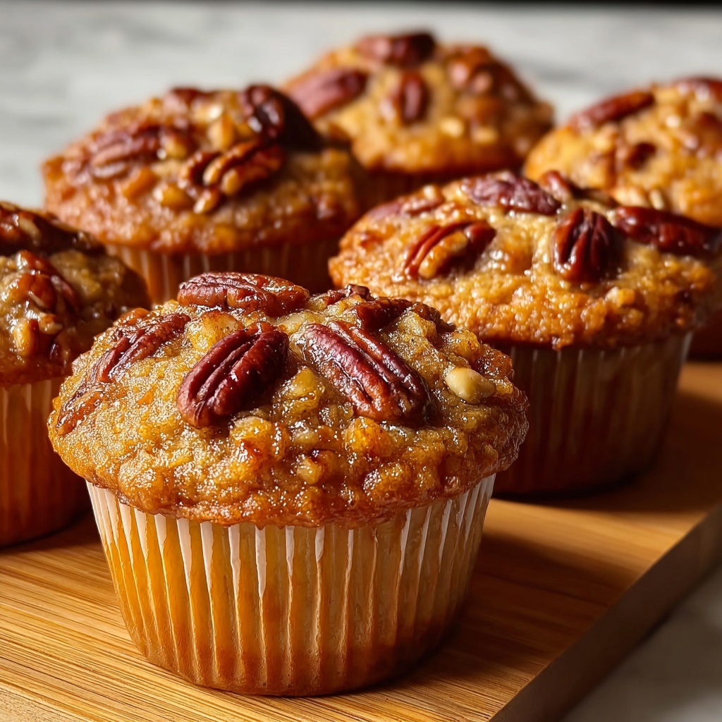 Pecan Pie Brown Sugar Muffins Recipe - Recipe Image