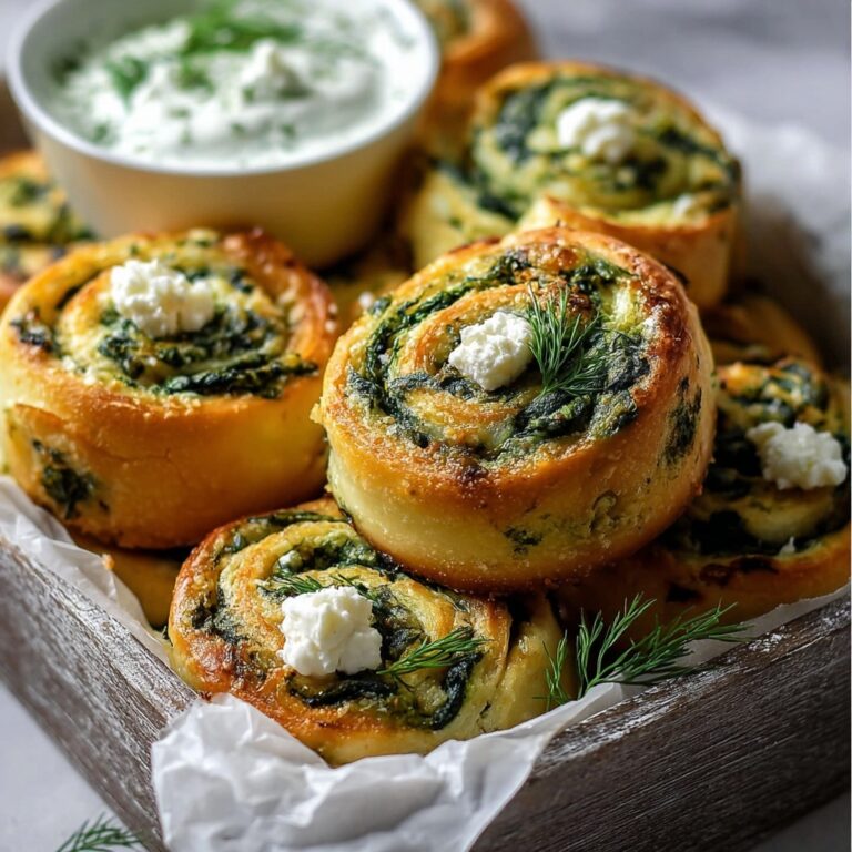 Spinach and Feta Puff Pastry Rolls Recipe