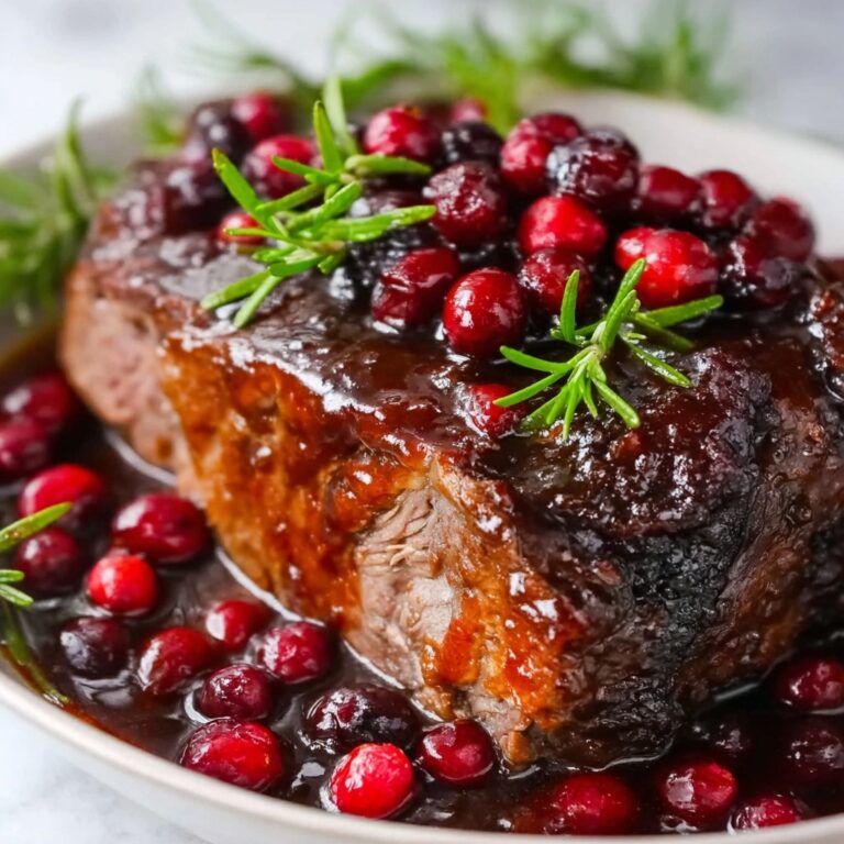Cranberry Balsamic Roast Beef Recipe