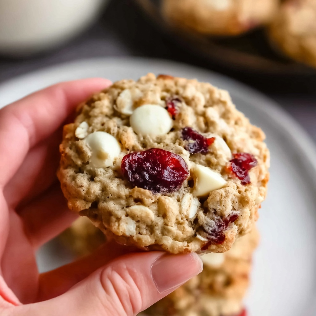 White Chocolate Oatmeal Cranberry Cookies Recipe - Recipe Image