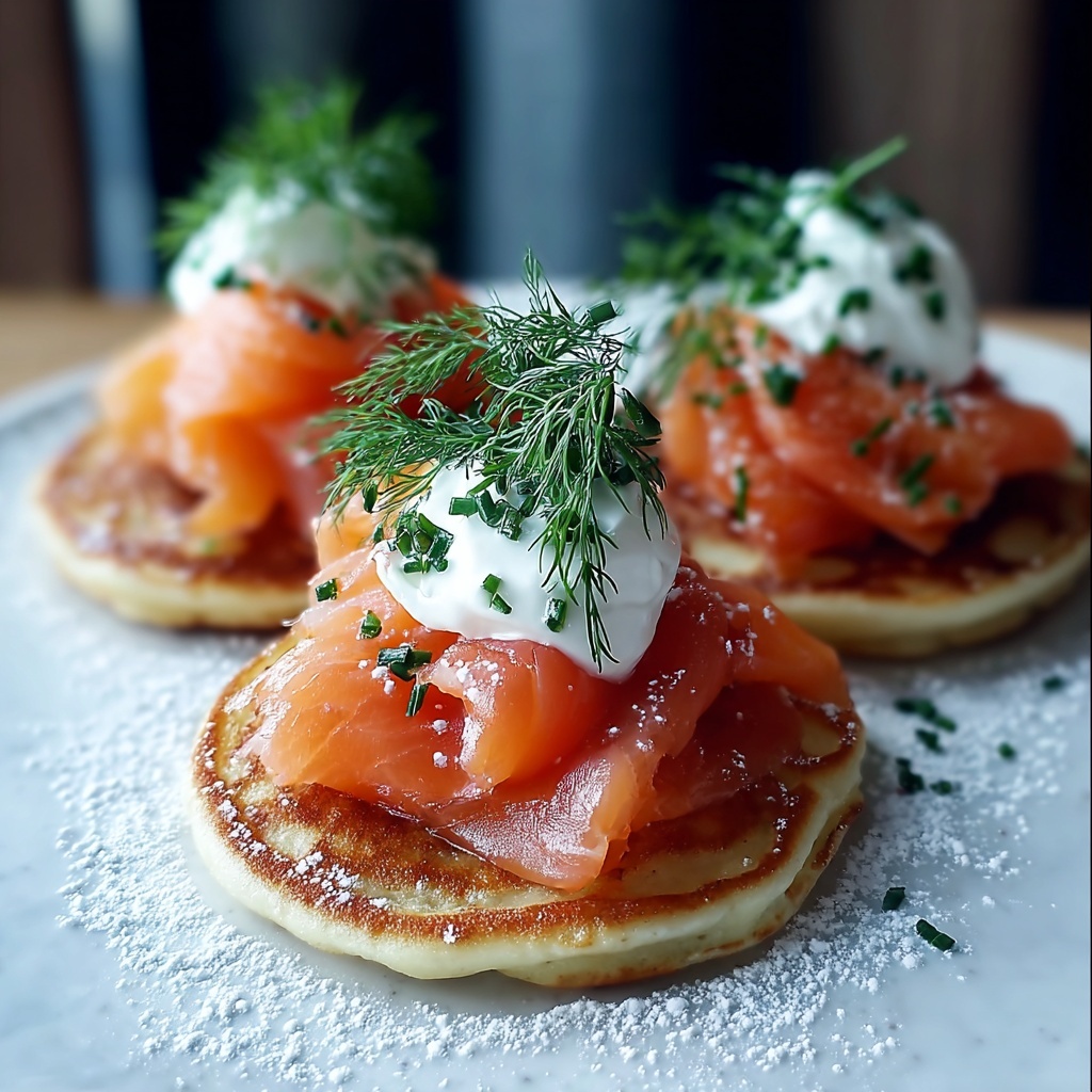 Blinis with Smoked Salmon and Dill Recipe - Recipe Image
