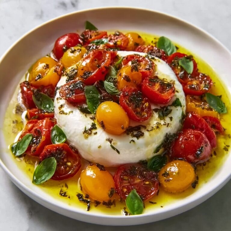 Burrata & Oven Roasted Tomato Salad Recipe