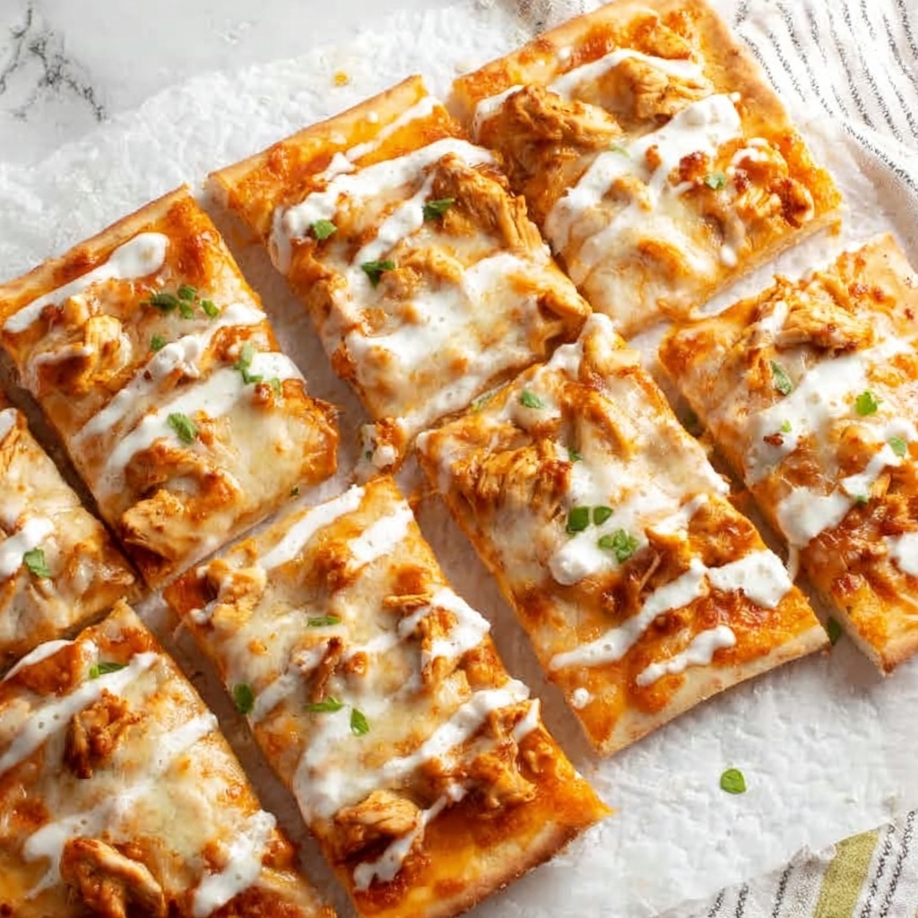 Buffalo Chicken Flatbread Delight Recipe - Recipe Image