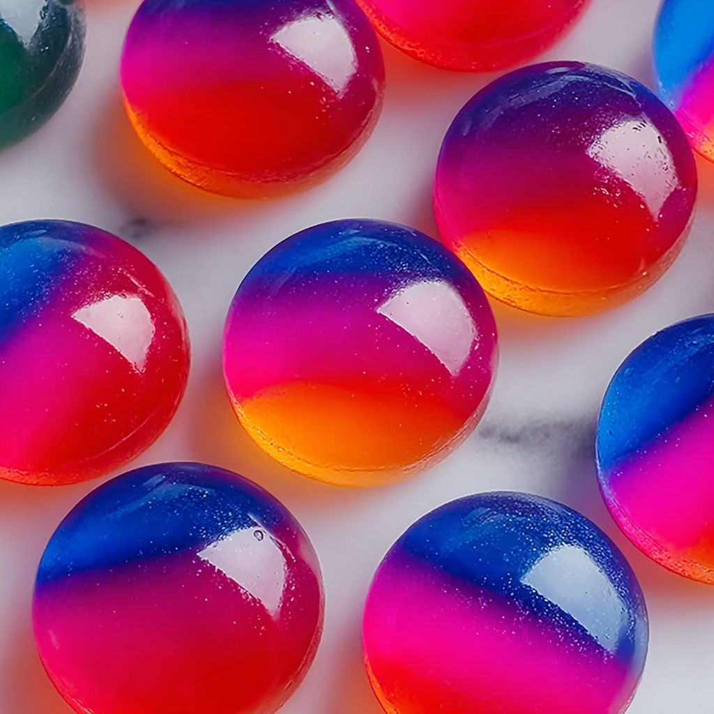 Rainbow Jello Eggs Recipe - Recipe Image