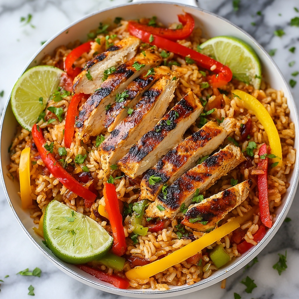 Chicken Fajita Rice Bowl (One Pan) Recipe - Recipe Image