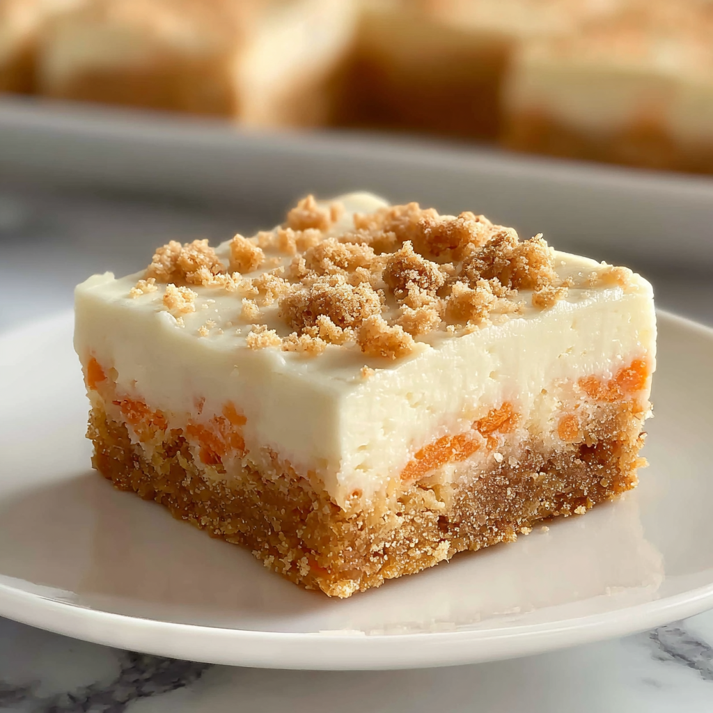 Cream Cheese Carrot Cake Bars Recipe - Recipe Image