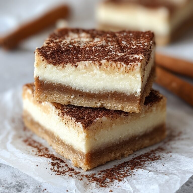 Cinnamon Churro Cheesecake Bars Recipe