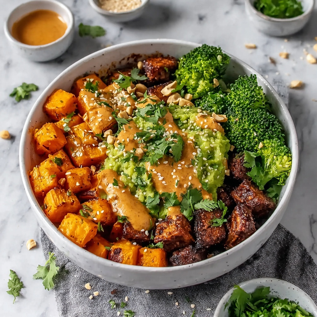 Thai Peanut Sweet Potato Buddha Bowl Recipe - Recipe Image