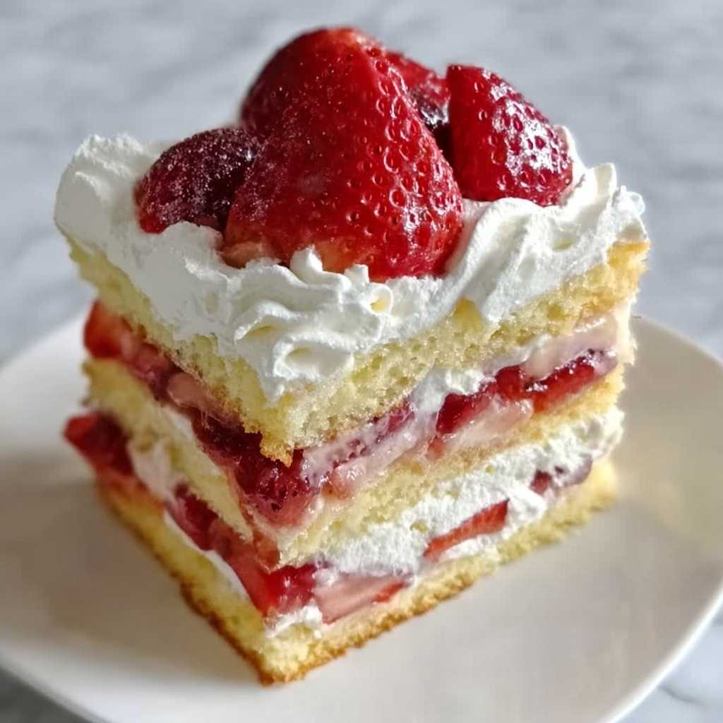 Strawberry Shortcake Cake Recipe - Recipe Image