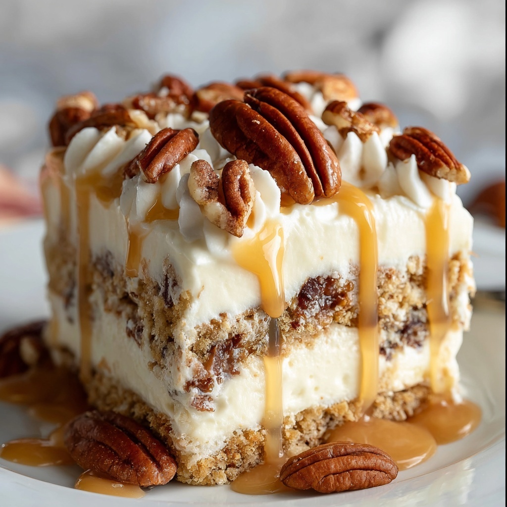 Butter Pecan Praline Poke Cake Recipe - Recipe Image