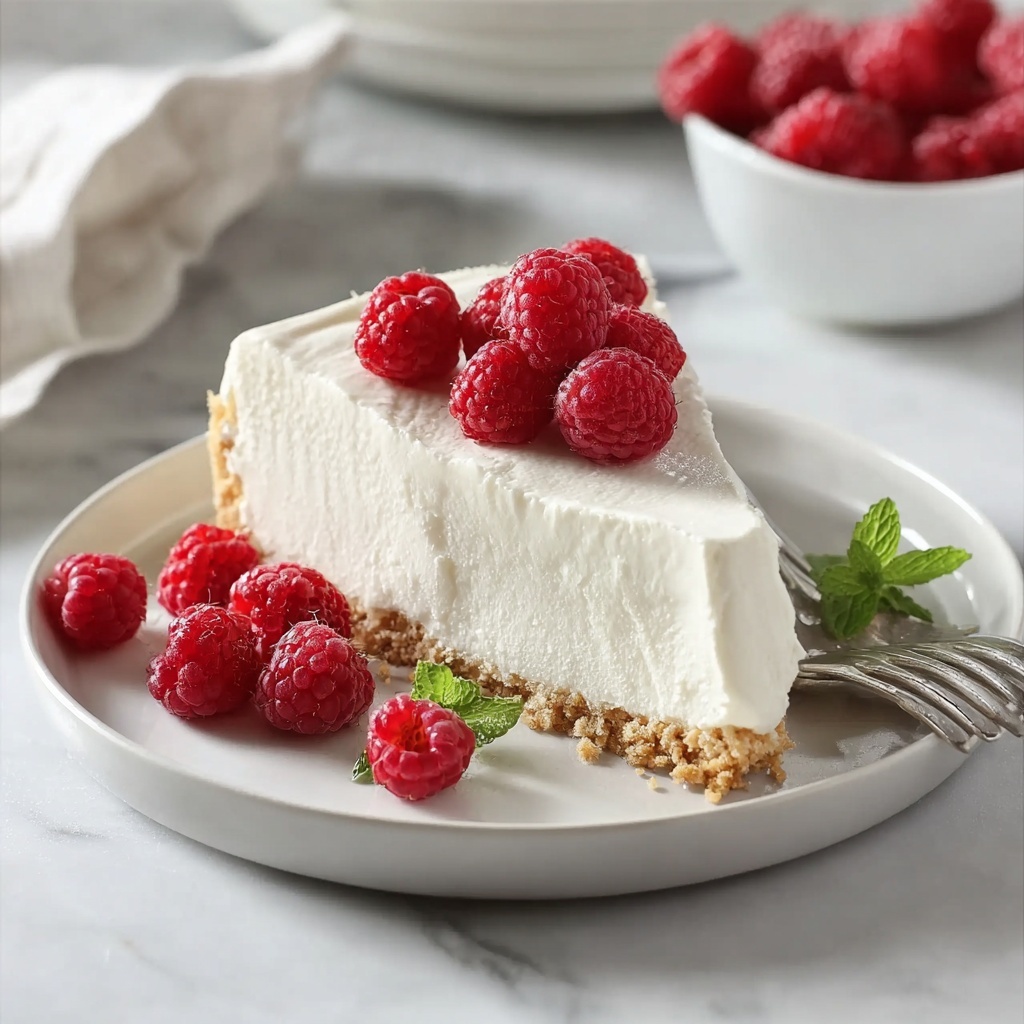 No-Bake Greek Yogurt Jello Cheesecake Recipe - Recipe Image