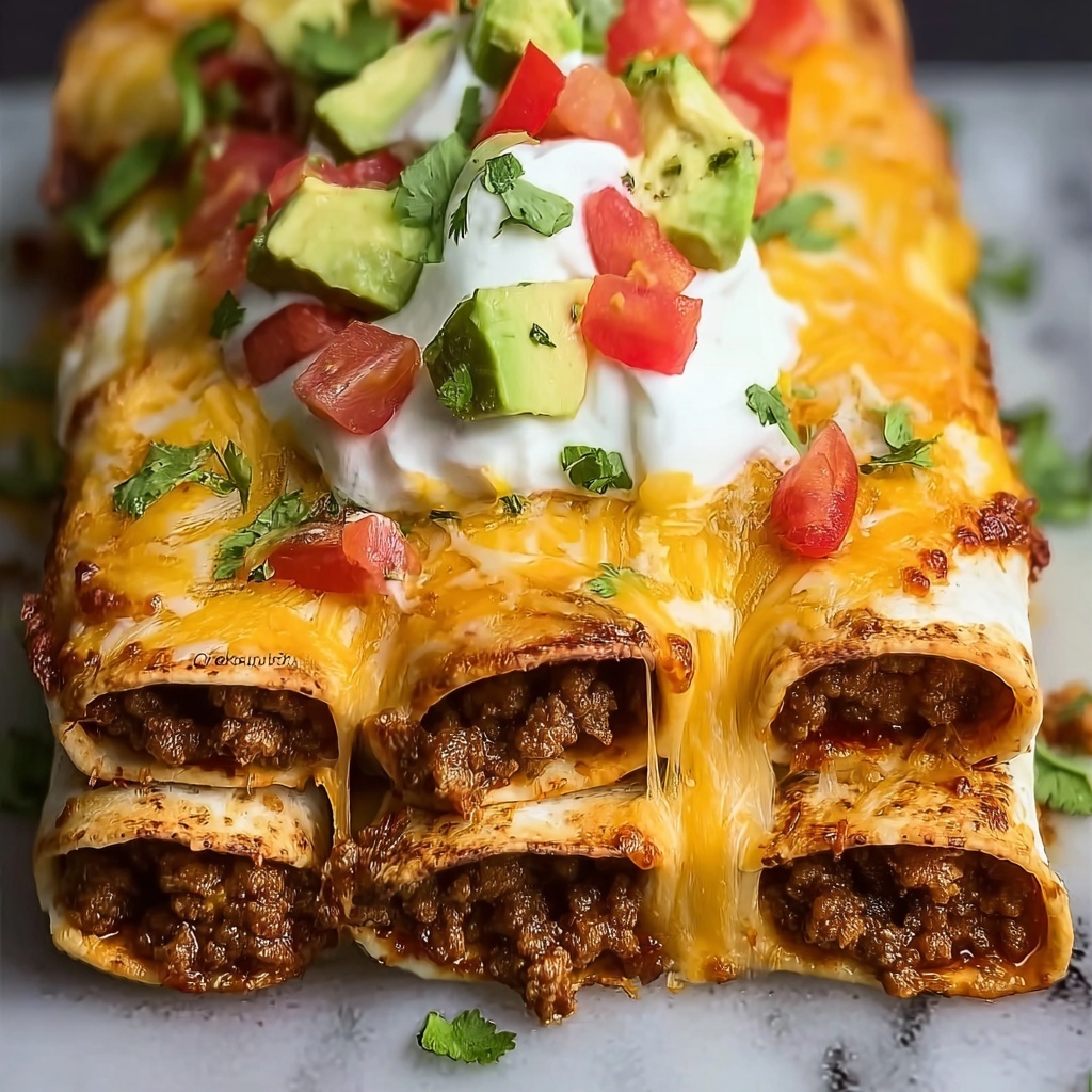 Beef Taquito Enchilada Casserole Recipe - Recipe Image