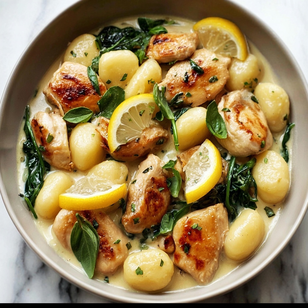Lemon Chicken Gnocchi Skillet Recipe - Recipe Image