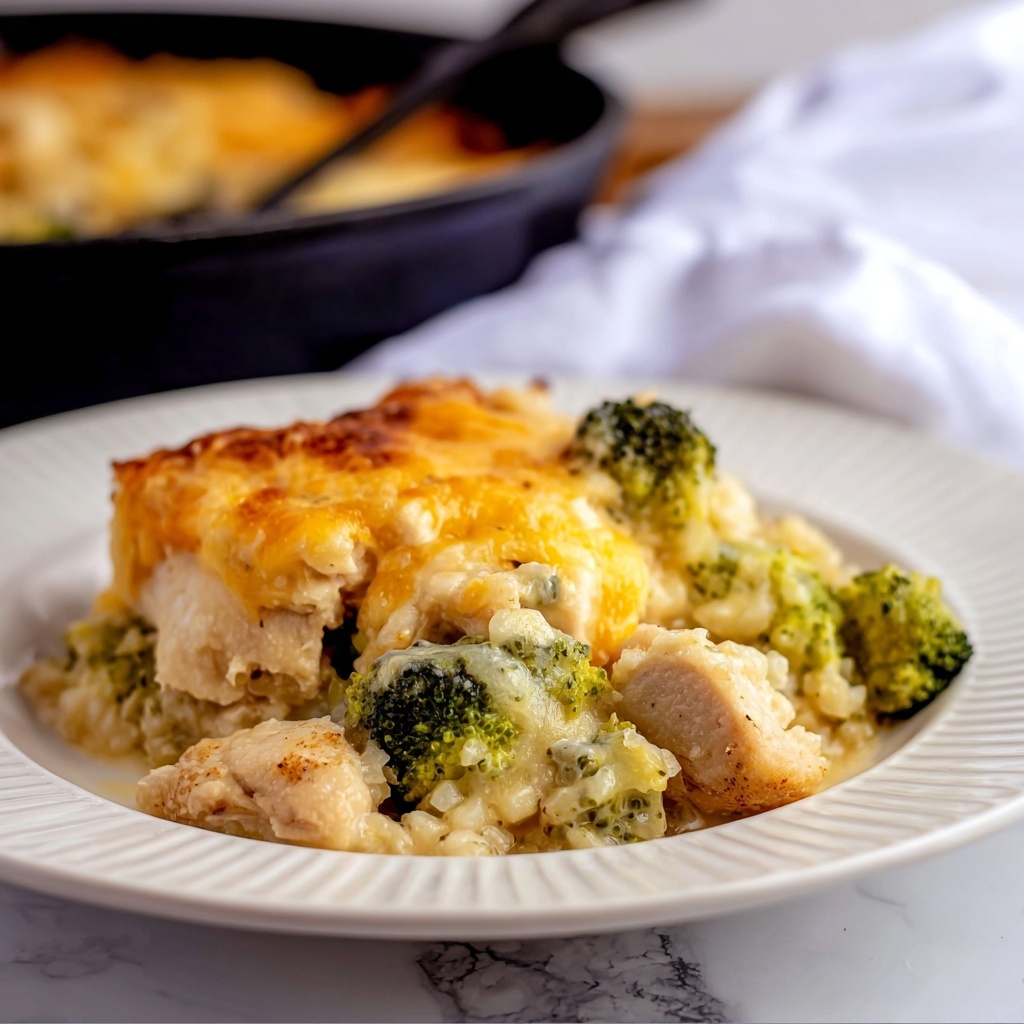 Cheesy Chicken, Rice and Broccoli Skillet Recipe - Recipe Image