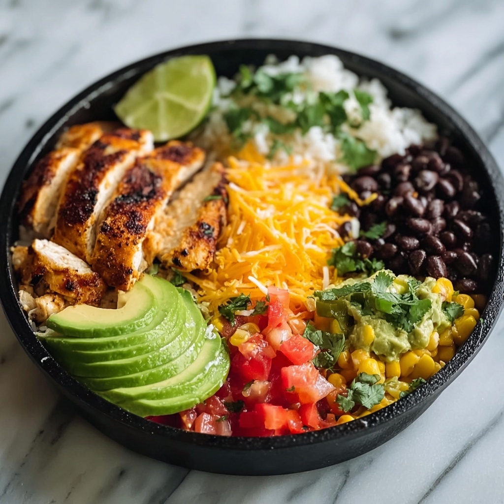 One Pan Chicken Burrito Bowl Recipe - Recipe Image
