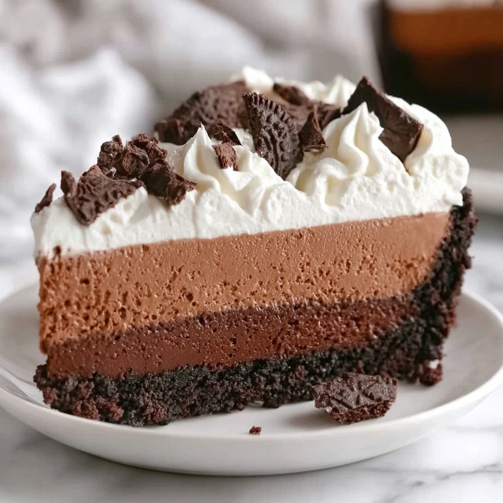 No Bake Chocolate Cheesecake Recipe - Recipe Image