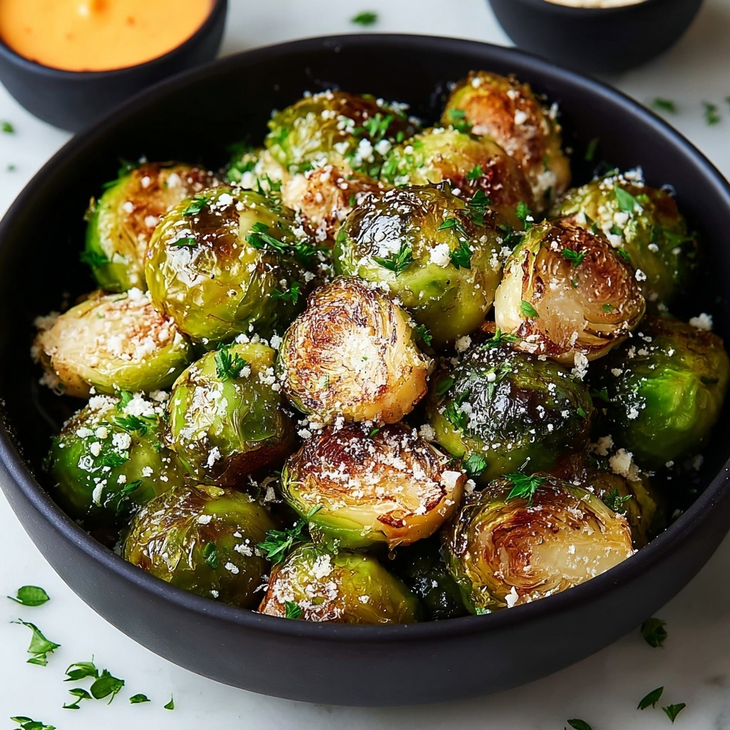 Parmesan Brussels Sprouts: Crispy Roasted Vegetable Delight Recipe - Recipe Image