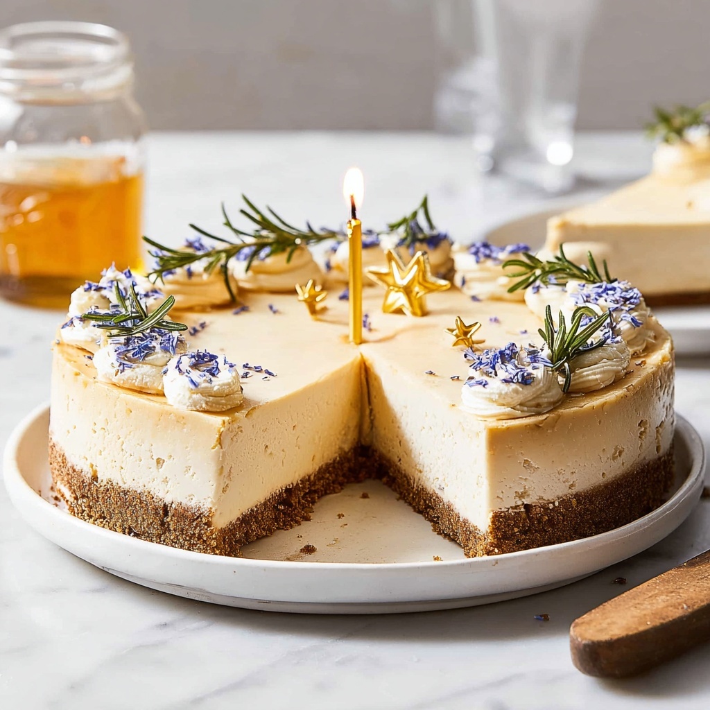 Vegan Eggnog Cheesecake Recipe - Recipe Image