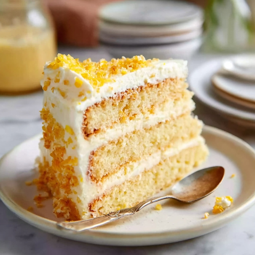 Layered Cornbread Cake with Whipped Honey Butter Frosting Recipe - Recipe Image