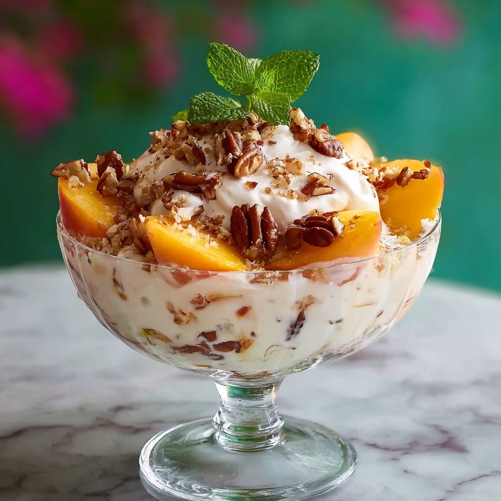 Peach Cheesecake Salad Recipe - Recipe Image