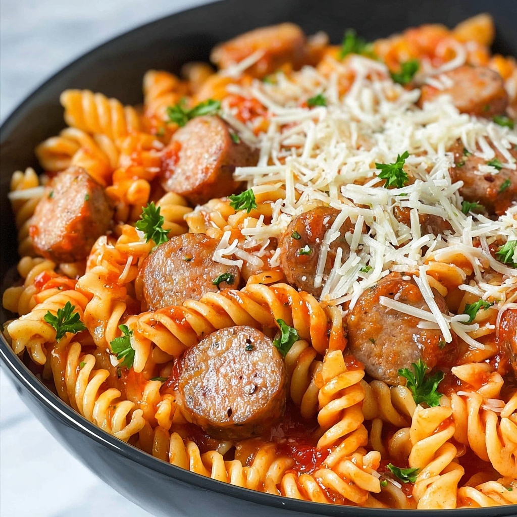 One-Pot Sausage Pasta Recipe - Recipe Image