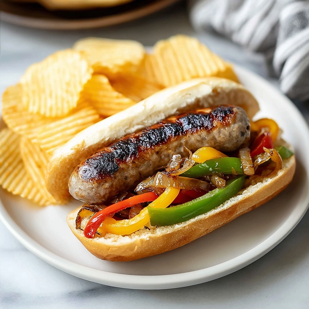 Sausage, Peppers, and Onions Sandwiches Recipe - Recipe Image