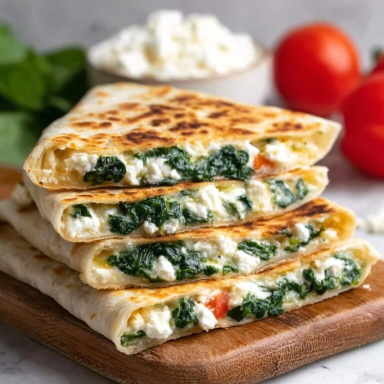 Spinach and Feta Quesadillas Recipe
