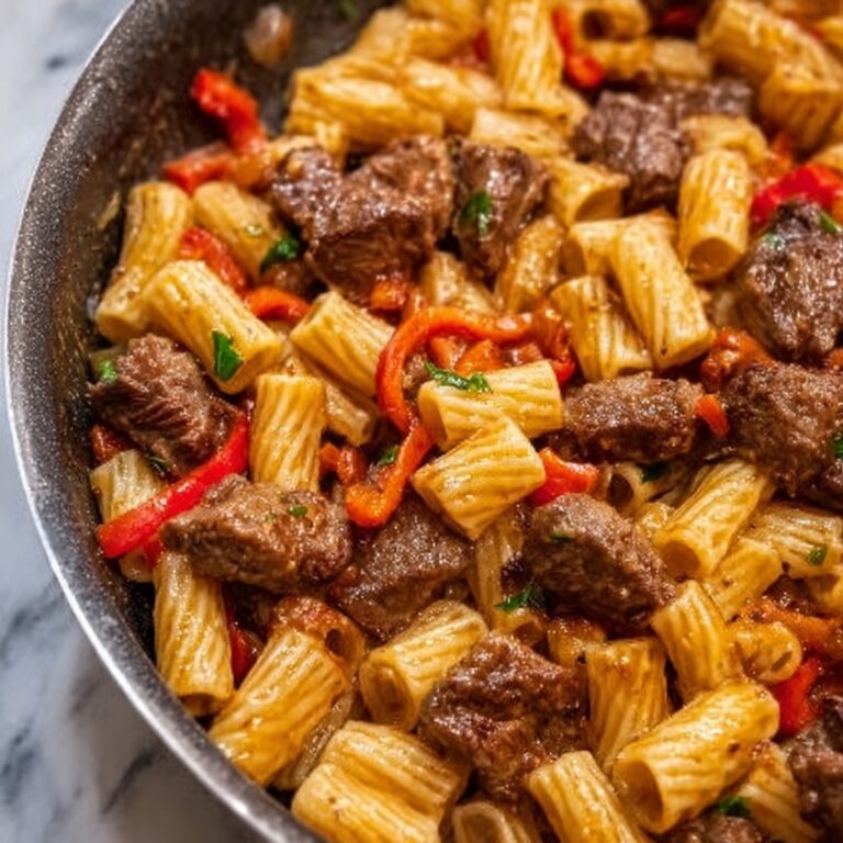 Creamy Zesty Garlic Steak Pasta in One Pot Recipe