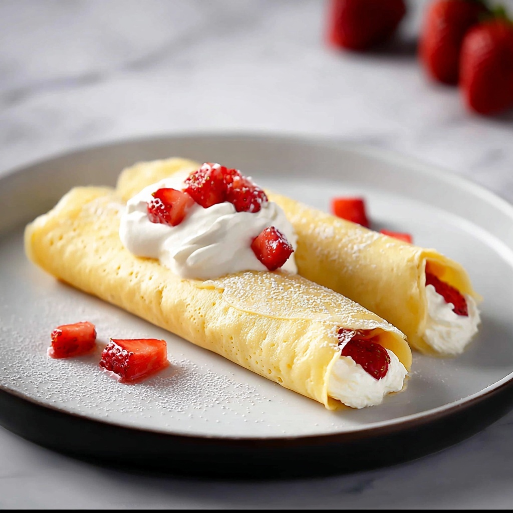 Strawberries and Cream Crepes Recipe - Recipe Image