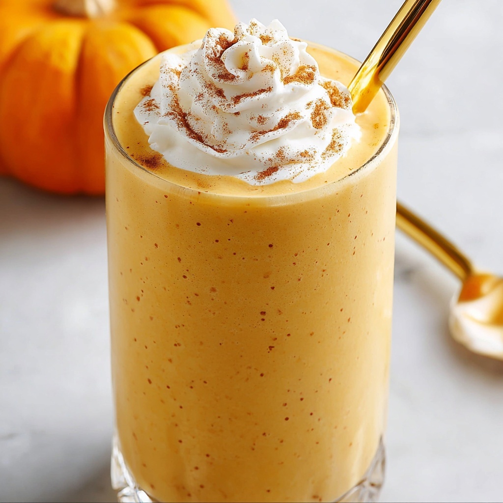 Creamy Pumpkin Smoothie with White Chocolate Hazelnut Spread Recipe - Recipe Image