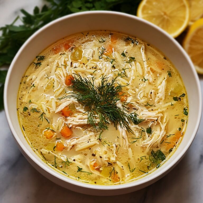 Mediterranean Lemon Chicken Soup Recipe