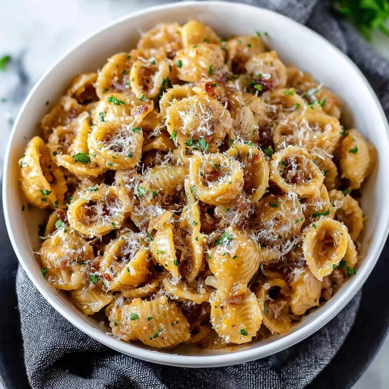 One Pot French Onion Pasta Recipe