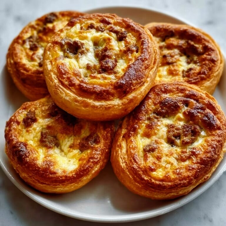 Sausage and Cheese Crescent Roll Pinwheels Recipe