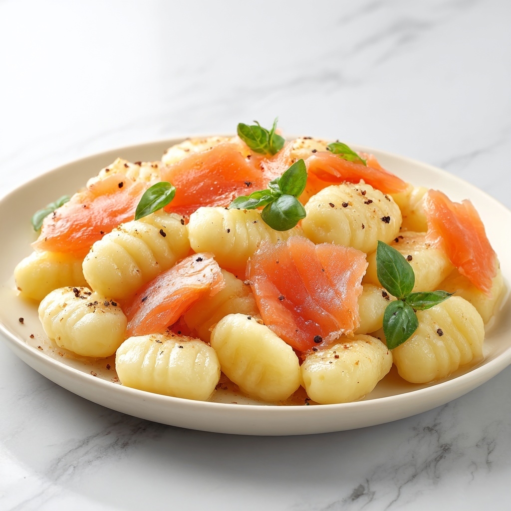 Smoked Salmon Gnocchi: A Creamy Weeknight Family Delight Recipe - Recipe Image
