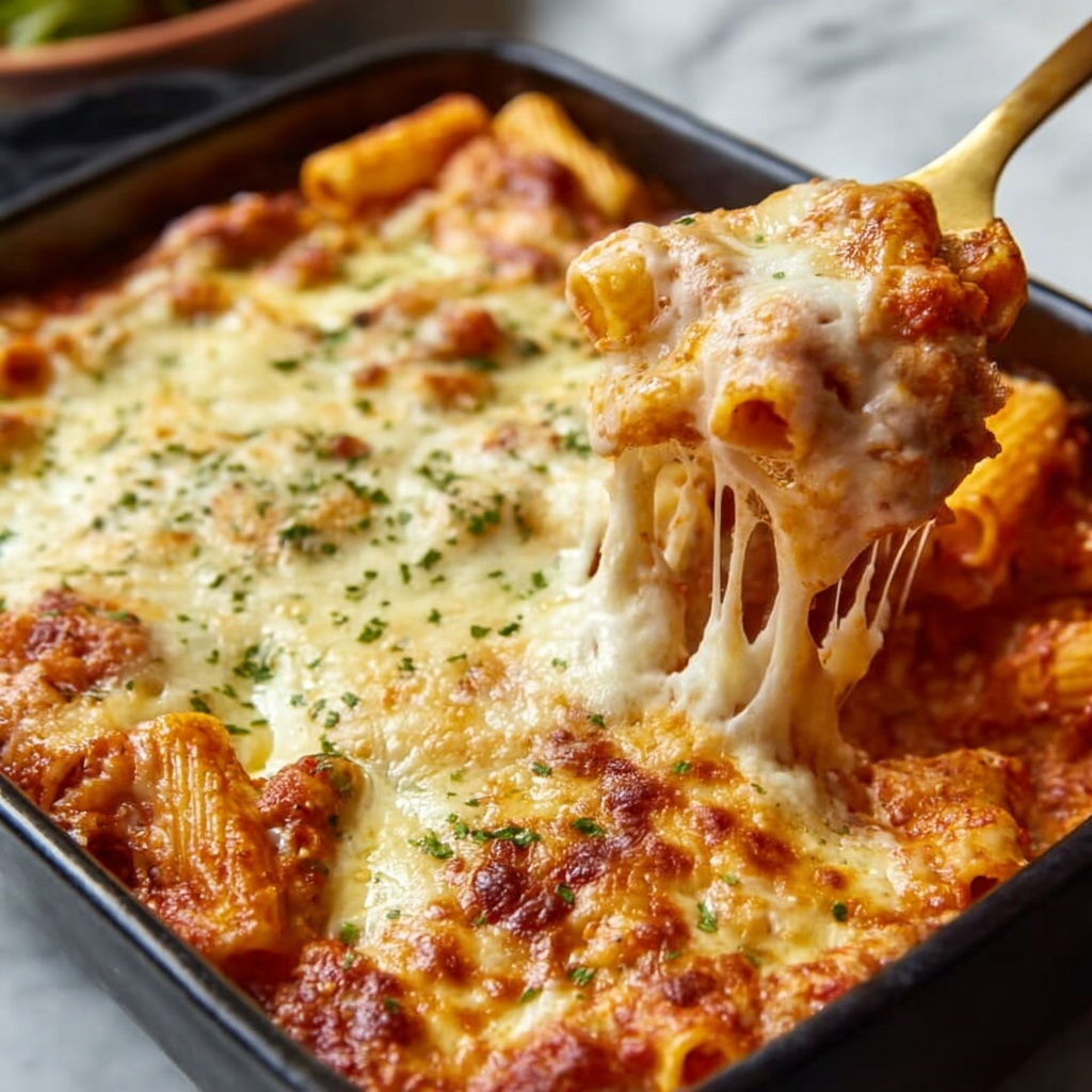 Cheesy Baked Rigatoni Recipe - Recipe Image