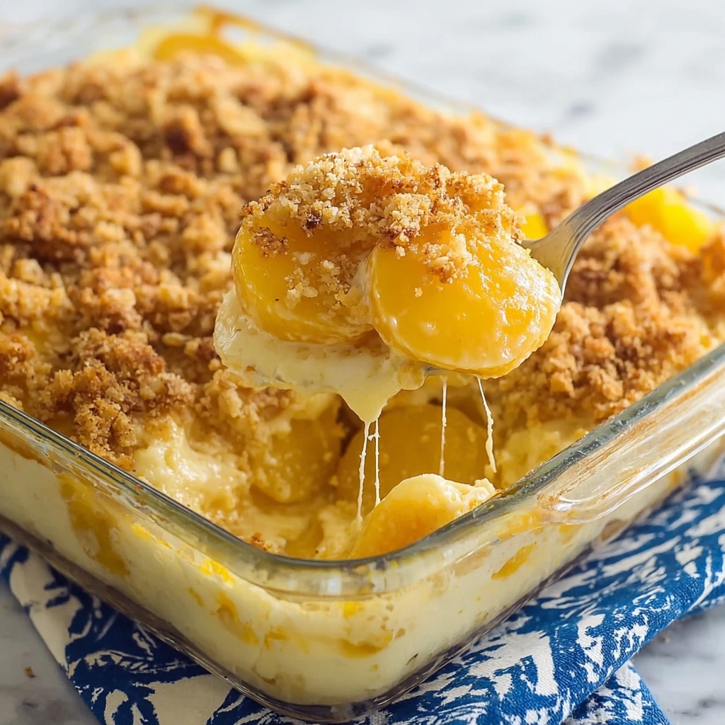 Savory Summer Squash Casserole with Crunchy Cracker Topping Recipe - Recipe Image