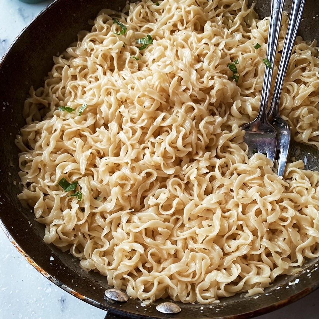 Easy One Pan Buttered Noodles Recipe - Recipe Image