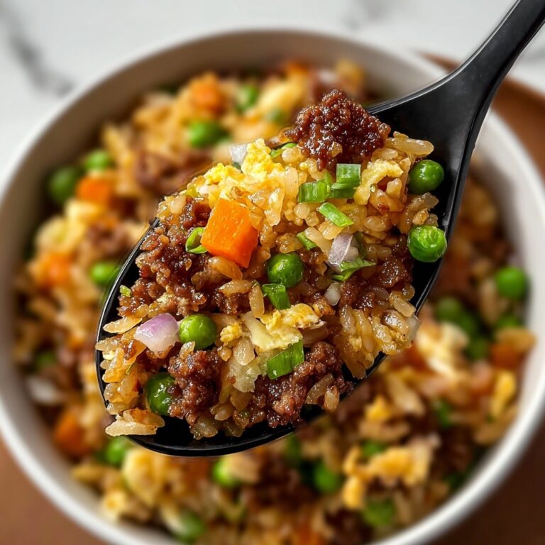 Onion Beef Fried Rice Recipe