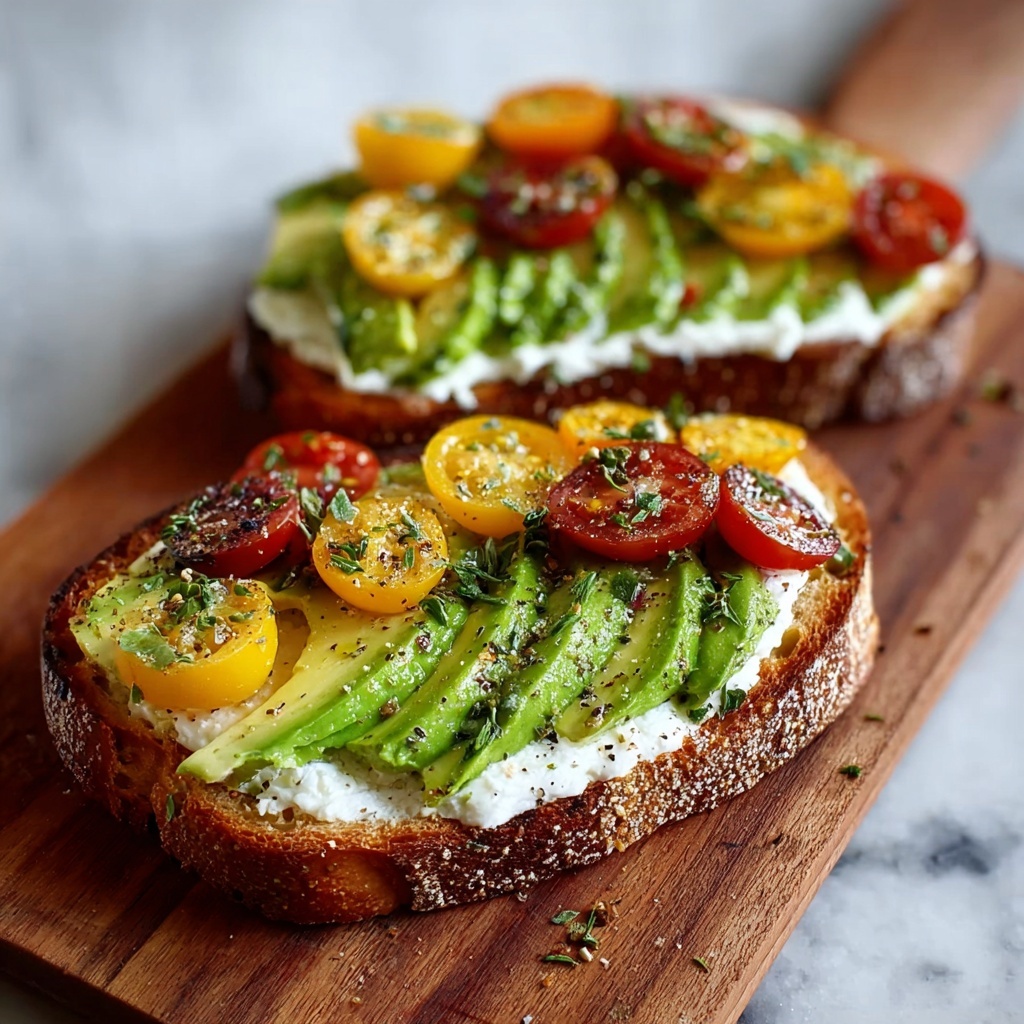 Avocado Cottage Cheese Toast Recipe - Recipe Image